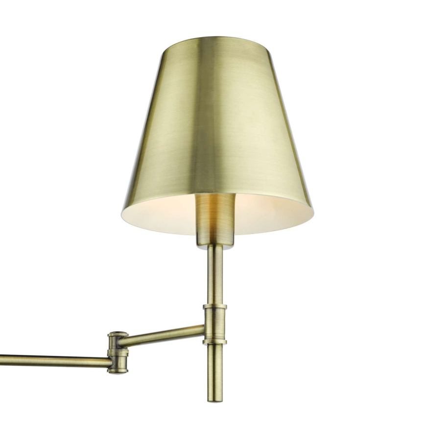 Där Lighting KEN0775 - Prilagodljiva stenska svetilka KENSINGTON 1xE14/25W/230V medenina
