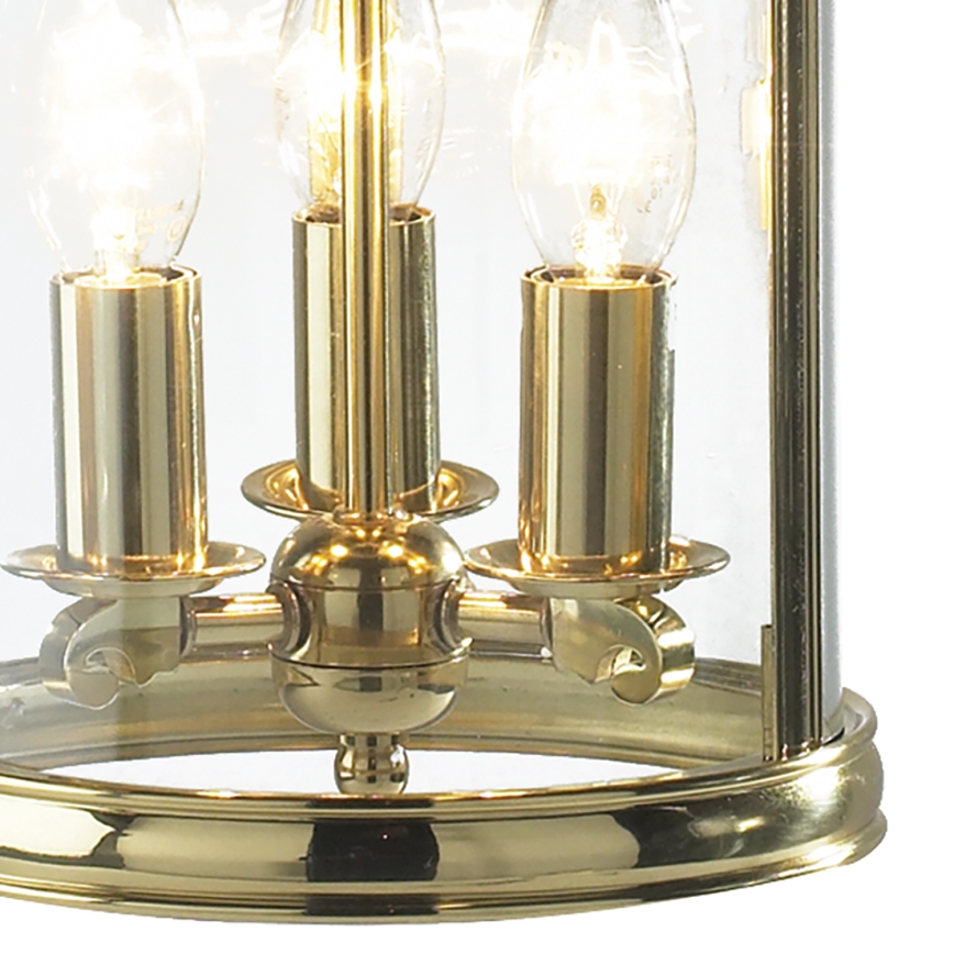 Där Lighting LAM0340 - Lestenec na verigi LAMBETH 3xE14/60W/230V mesing