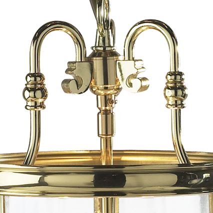 Där Lighting LAM0340 - Lestenec na verigi LAMBETH 3xE14/60W/230V mesing