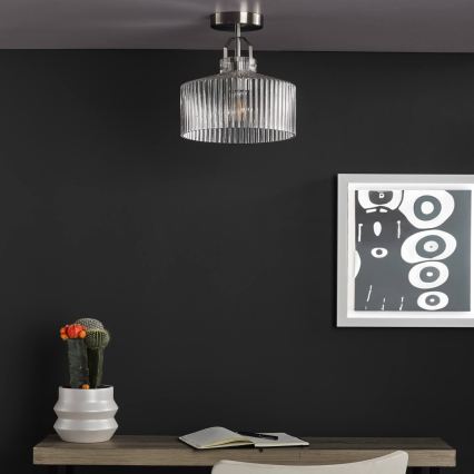 Där Lighting LEN4846 - Pritrdjen stropni lestenec LENKA 1xE27/60W/230V matni krom