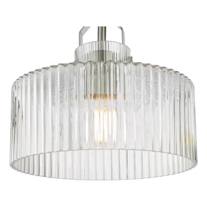 Där Lighting LEN4846 - Pritrdjen stropni lestenec LENKA 1xE27/60W/230V matni krom