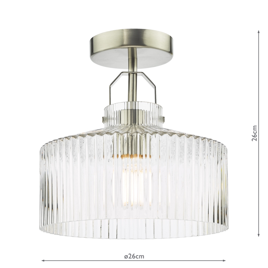 Där Lighting LEN4846 - Pritrdjen stropni lestenec LENKA 1xE27/60W/230V matni krom