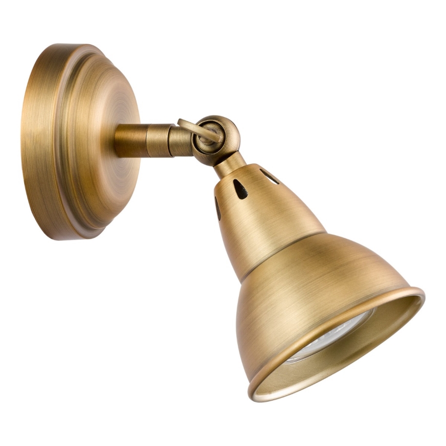 Där Lighting NAT0742 - Stenska usmerljiva svetilka NATHANIEL 1xGU10/11W/230V medenina