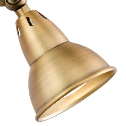 Där Lighting NAT0742 - Stenska usmerljiva svetilka NATHANIEL 1xGU10/11W/230V medenina