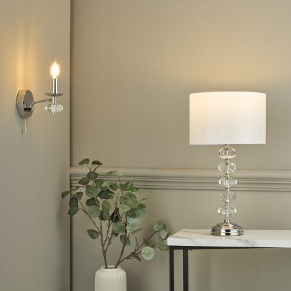 Där Lighting OLE0750 - Stenska svetilka OLEANA 1xE14/40W/230V sijajni krom
