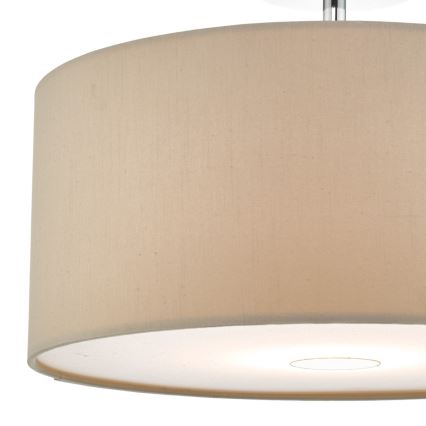 Där Lighting RON6529 - Viseči lestenec na kablu RONDA 1xE27/60W/230V črna/bež