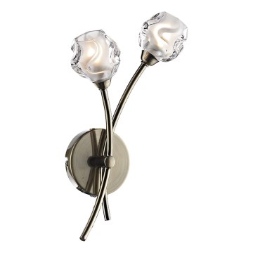 Där Lighting SEA0975 - Stensko svetilo SEATTLE 2xG9/40W/230V mesing