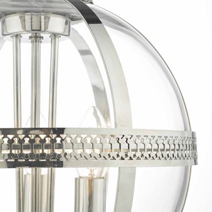 Där Lighting VAN0338 - Lestenec na verigi VANESSA 3xE14/40W/230V sijajni krom