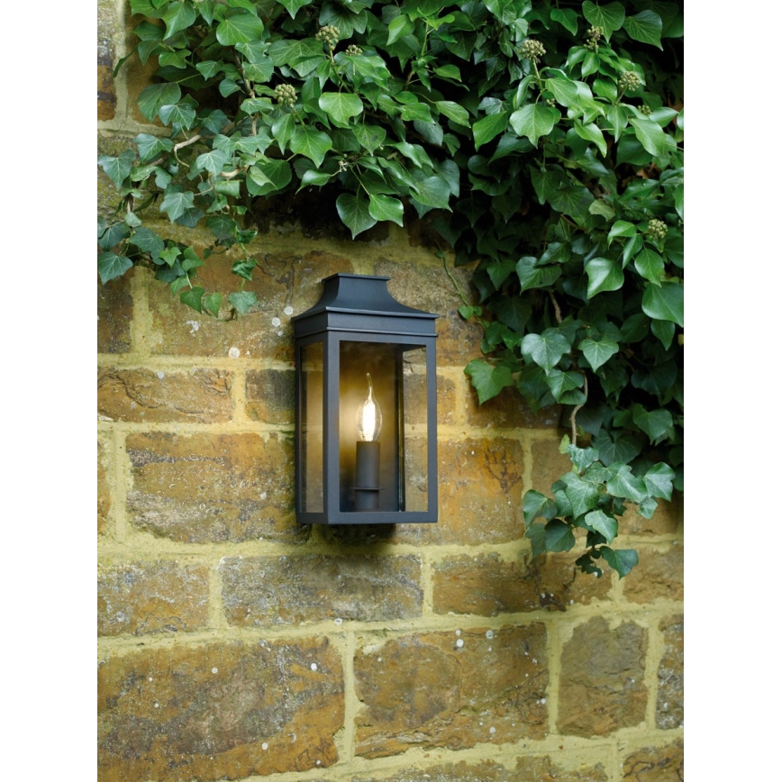 Där Lighting VAP5222 - Zunanja stenska svetilka VAPOUR 1xE14/60W/230V IP44 črna