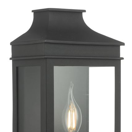 Där Lighting VAP5222 - Zunanja stenska svetilka VAPOUR 1xE14/60W/230V IP44 črna