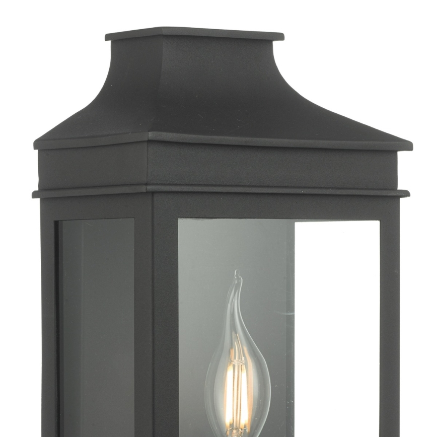 Där Lighting VAP5222 - Zunanja stenska svetilka VAPOUR 1xE14/60W/230V IP44 črna