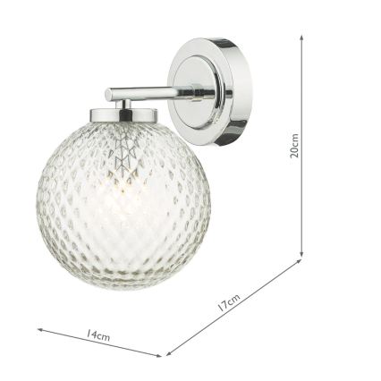 Där Lighting WAY0750 - Stenska svetilka za kopalnico WAYNE 1xG9/3W/230V IP44 sijajni krom
