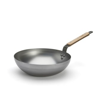 De Buyer 5717.28 - Ponev Wok MINERAL B BOIS 28 cm