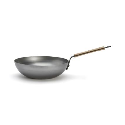 De Buyer 5717.28 - Ponev Wok MINERAL B BOIS 28 cm