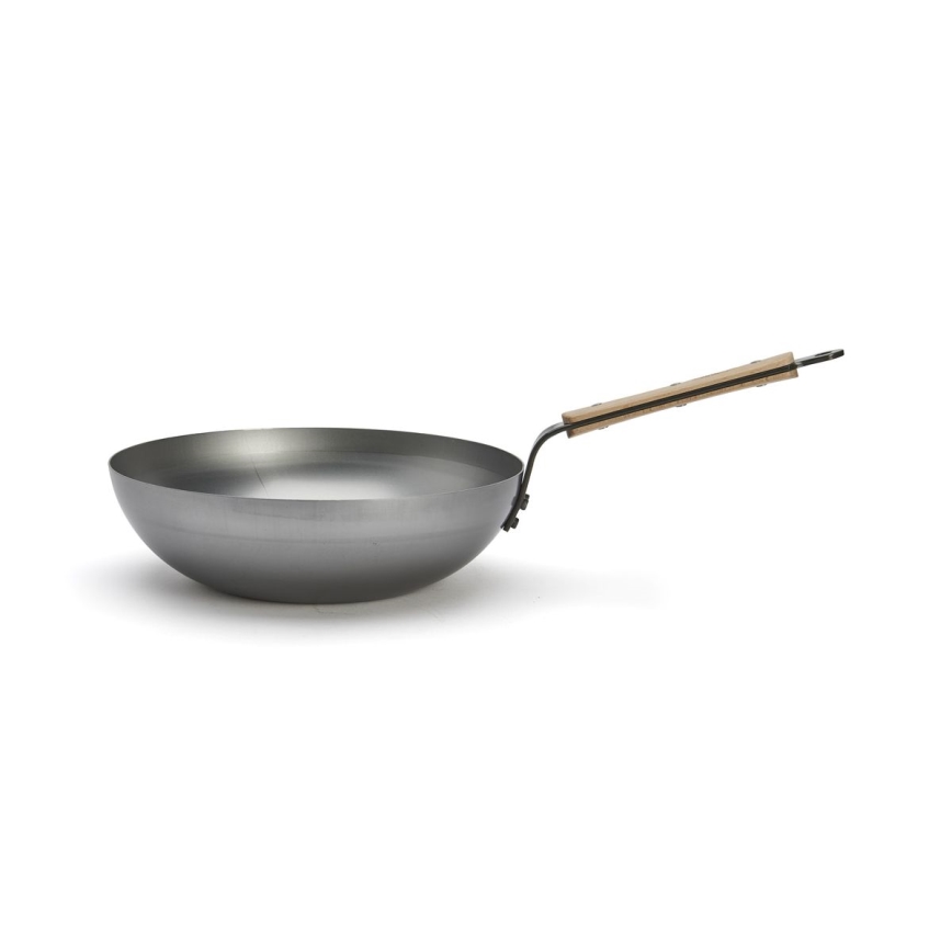 De Buyer 5717.28 - Ponev Wok MINERAL B BOIS 28 cm