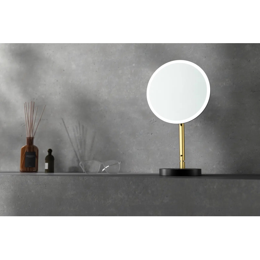 Deante ADI_Z812 - LED kopalniško polnilno kozmetično ogledalo SILIA LED/5V 5000 mAh 2700-6500K IP44