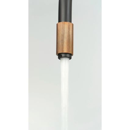 Deante BCA_B64M - Kuhinjska pipa ASTER, črna/medenina