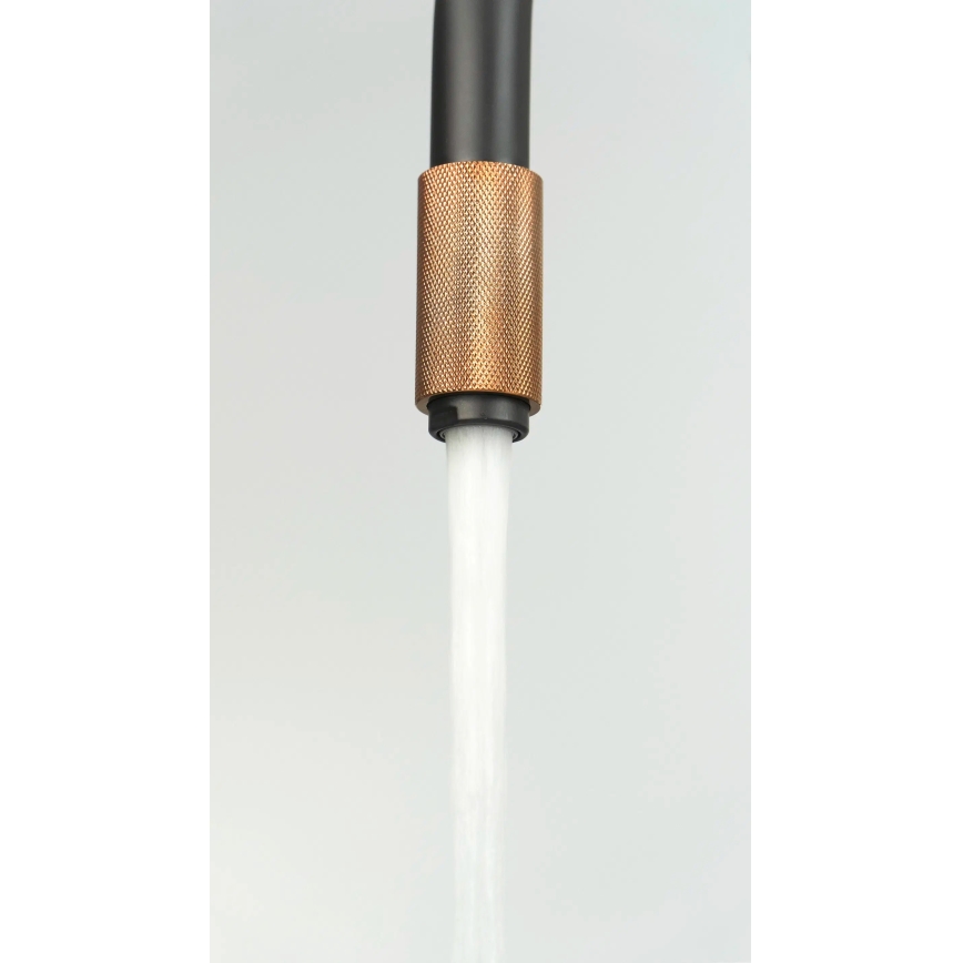 Deante BCA_B64M - Kuhinjska pipa ASTER, črna/medenina