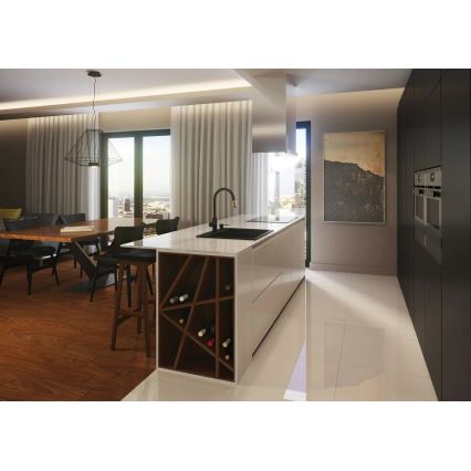 Deante BCA_B64M - Kuhinjska pipa ASTER, črna/medenina