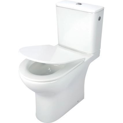 Deante CDJD6RPS - WC školjka z nogami z JASMIN keramičnim sedežem/bela