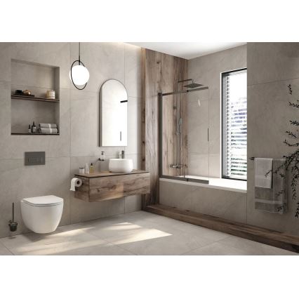 Deante CGRD6ZPW - Viseča WC školjka s sedežem SoftClose ROUND, keramika/bela