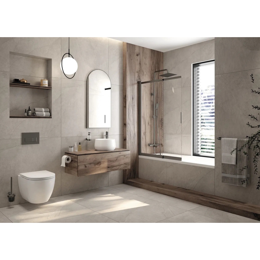 Deante CGRD6ZPW - Viseča WC školjka s sedežem SoftClose ROUND, keramika/bela