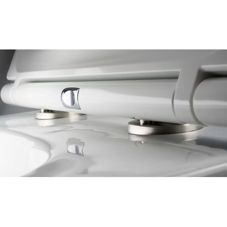 Deante CGRD6ZPW - Viseča WC školjka s sedežem SoftClose ROUND, keramika/bela