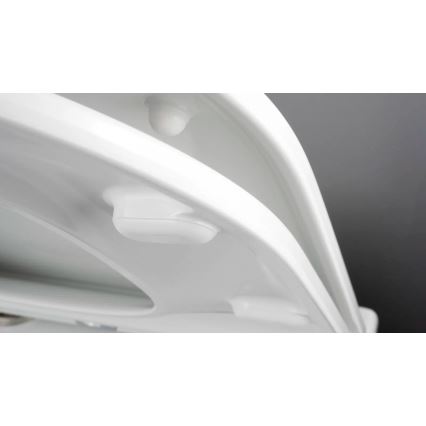 Deante CGRD6ZPW - Viseča WC školjka s sedežem SoftClose ROUND, keramika/bela