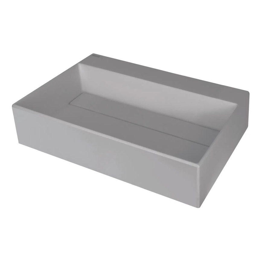 Deante CQR_SU6M - Namizni umivalnik CORREO 40x60cm granit/kovinska siva