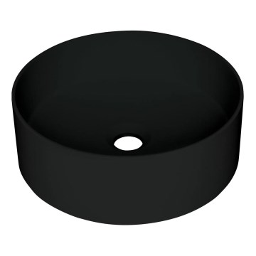 Deante CQS_NU4S - Pultni umivalnik SILIA Ø 36 cm granit/črna