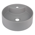 Deante CQS_SU4B - Umivalnik za pult z odprtino za pipo SILIA Ø 36 cm, granit/metalno siva