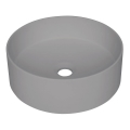 Deante CQS_SU4S - Umivalnik za pult SILIA, premer 36 cm, graniten/metalno siv