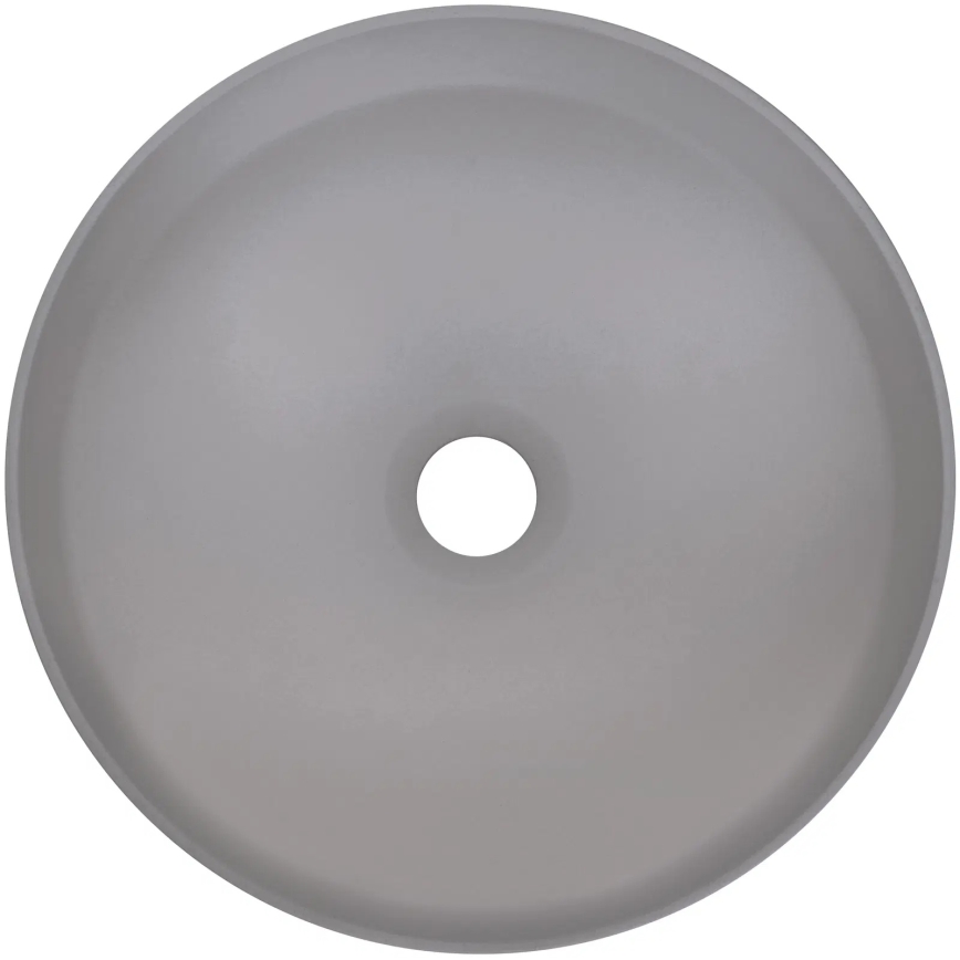 Deante CQS_SU4S - Umivalnik za pult SILIA, premer 36 cm, graniten/metalno siv