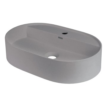 Deante CQS_SU6B - Umivalnik na pult z izvrtino za pipo SILIA 35x55cm granit/metalno siva