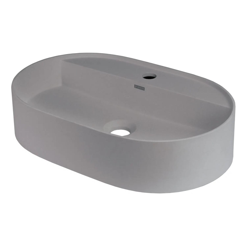 Deante CQS_SU6B - Umivalnik na pult z izvrtino za pipo SILIA 35x55cm granit/metalno siva