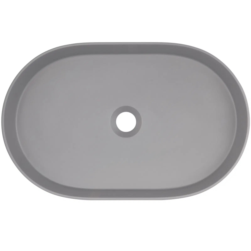 Deante CQS_SU6S - Umivalnik na pult SILIA 35x55 cm granit/metalno siva