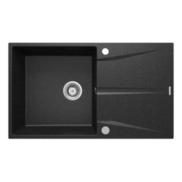 Deante ZRC_211A - Pomivalno korito CORIO 50 x 86 cm, granit/grafit