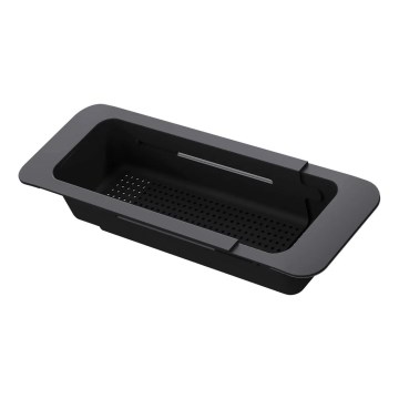 Deante ZZB_N00L - Izvlečni koš za pomivalno korito 57,4x13,4 cm črna