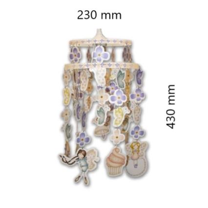 Decofun 70-114 - Otroški senčnik za otroški lestenec HEIRLOOM E27 430x230 mm