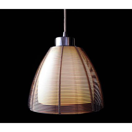 Deko-Light 342025 - Lestenec na vrvici FILO 1xE27/60W/230V pr. 19 cm srebrna