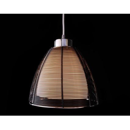 Deko-Light 342026 - Lestenec na vrvici FILO 1xE27/60W/230V pr. 19 cm črna