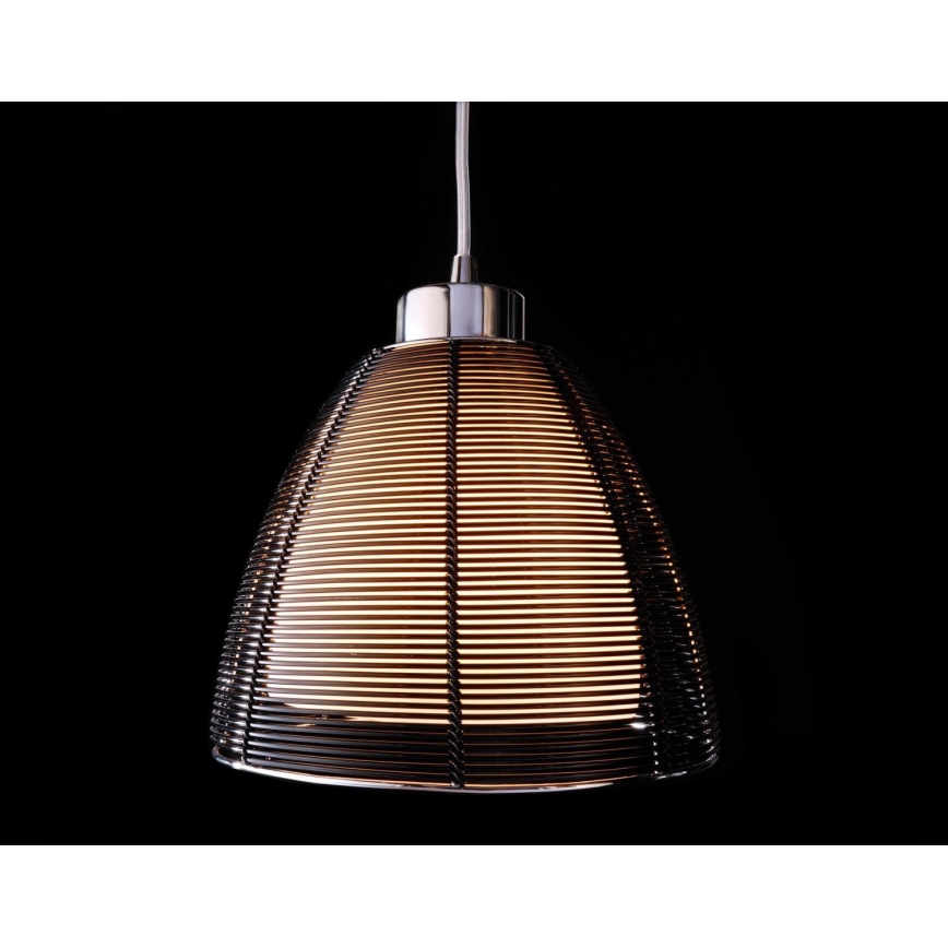 Deko-Light 342026 - Lestenec na vrvici FILO 1xE27/60W/230V pr. 19 cm črna