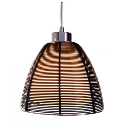Deko-Light 342026 - Lestenec na vrvici FILO 1xE27/60W/230V pr. 19 cm črna