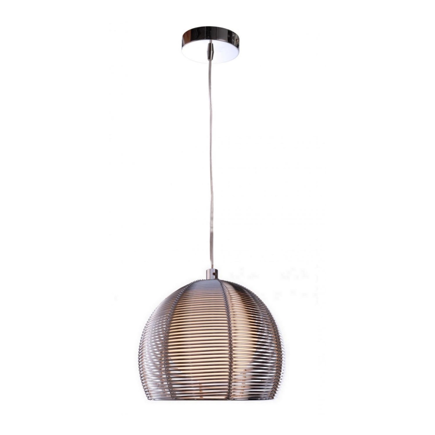 Deko-Light 342029 - Lestenec na vrvici FILO 1xG9/40W/230V pr. 16 cm srebrna