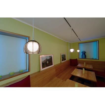 Deko-Light 342029 - Lestenec na vrvici FILO 1xG9/40W/230V pr. 16 cm srebrna