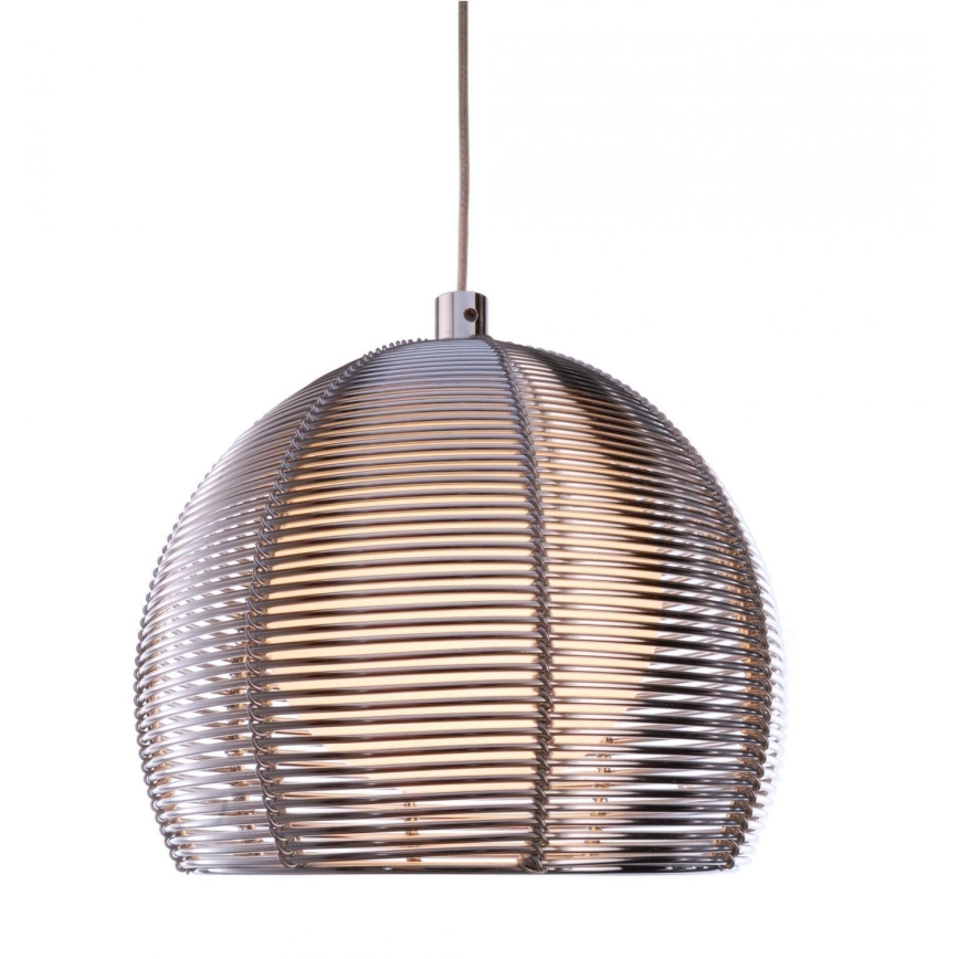 Deko-Light 342029 - Lestenec na vrvici FILO 1xG9/40W/230V pr. 16 cm srebrna