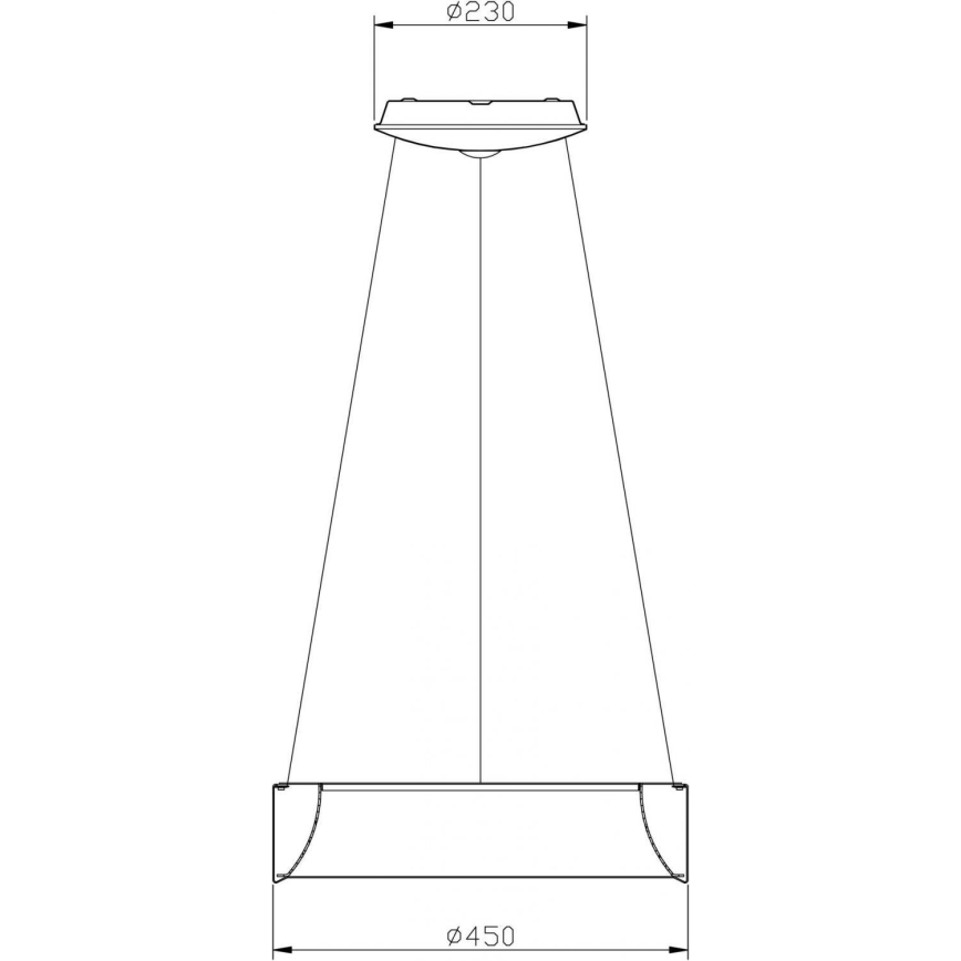 Deko-Light 342122 - LED Zatemnitveni lestenec na vrvici SCULPTORIS LED/27W/230V 3000K pr. 45 cm