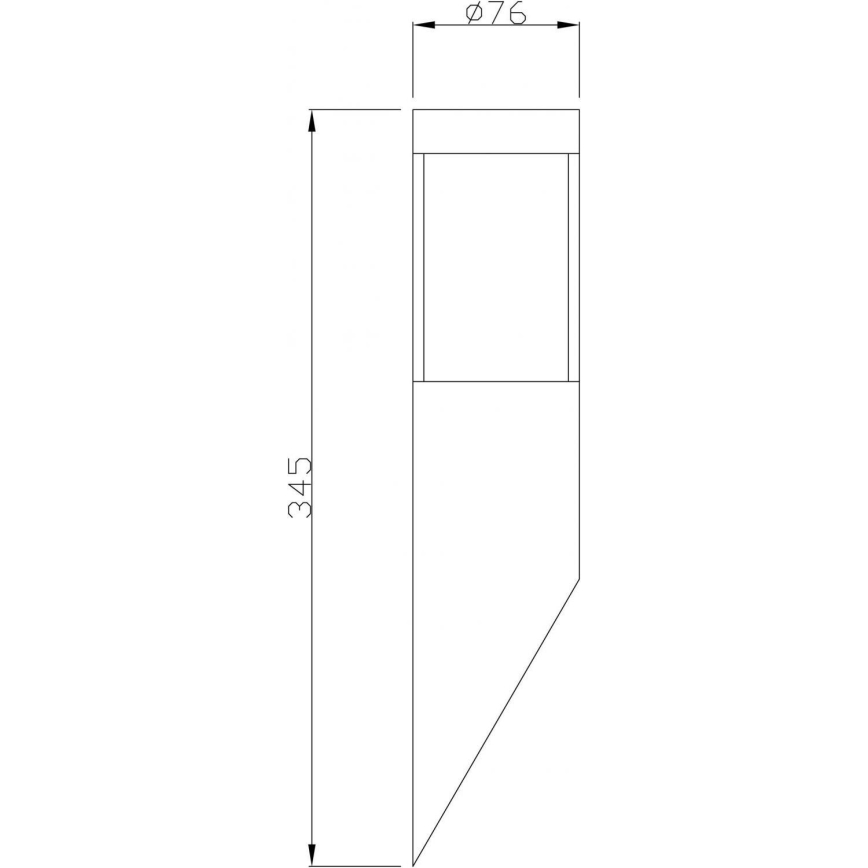 Deko-Light 731106 - Zunanja stenska svetilka PORRIMA 1xGU10/5W/230V IP44 mat krom