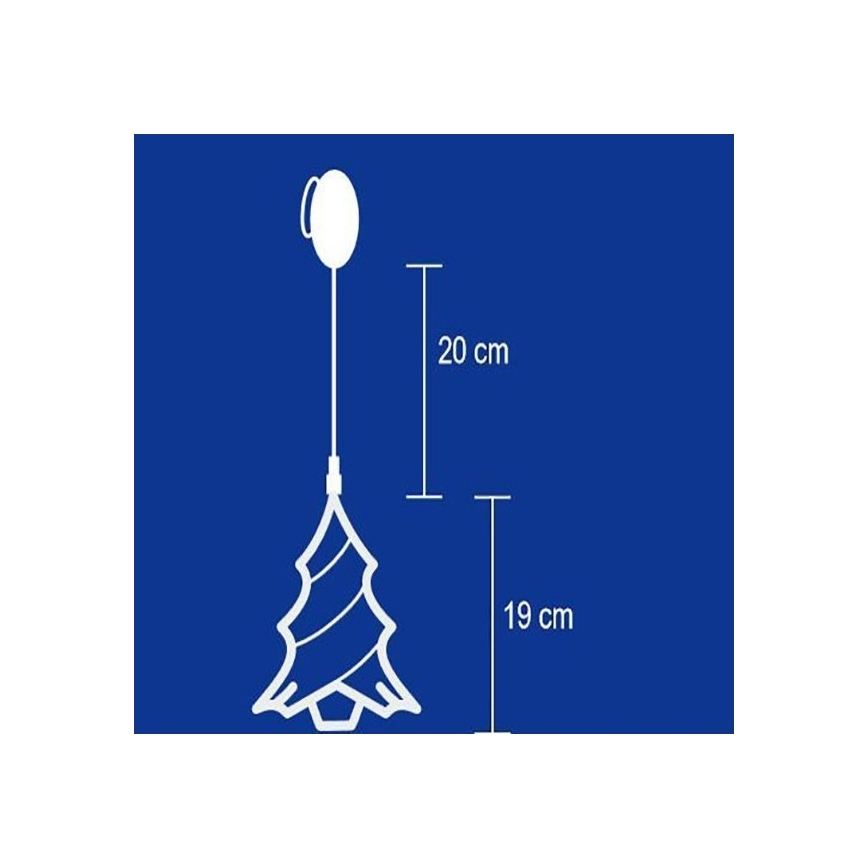 Dekoracija za okno 8xLED/3xAA