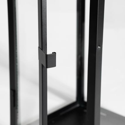 Dekorativna črna lanterna, višina 49 cm